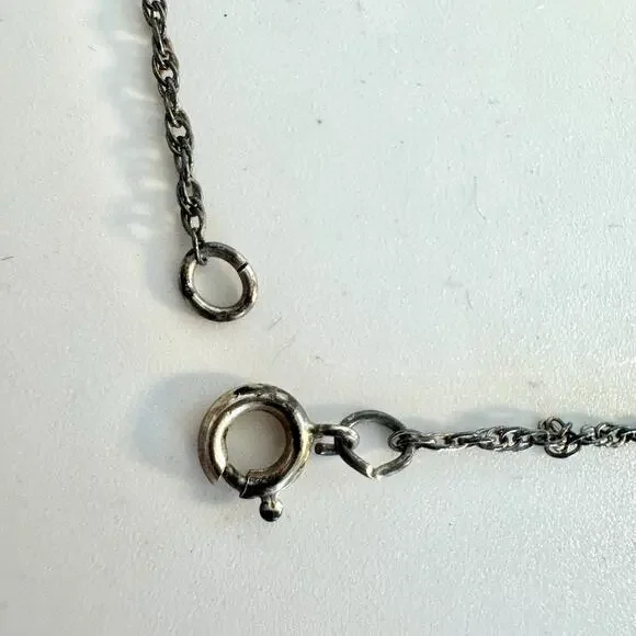 Vintage Sterling Silver Sand Dollar Pendant Necklace Beach Nautical Jewelry - Picture 14 of 16